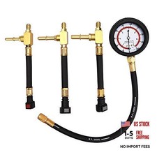 Fuel Pressure Test Kit 0-100PSI with 9.49,7.89,6.30 Fuel Pressure Tester Kit