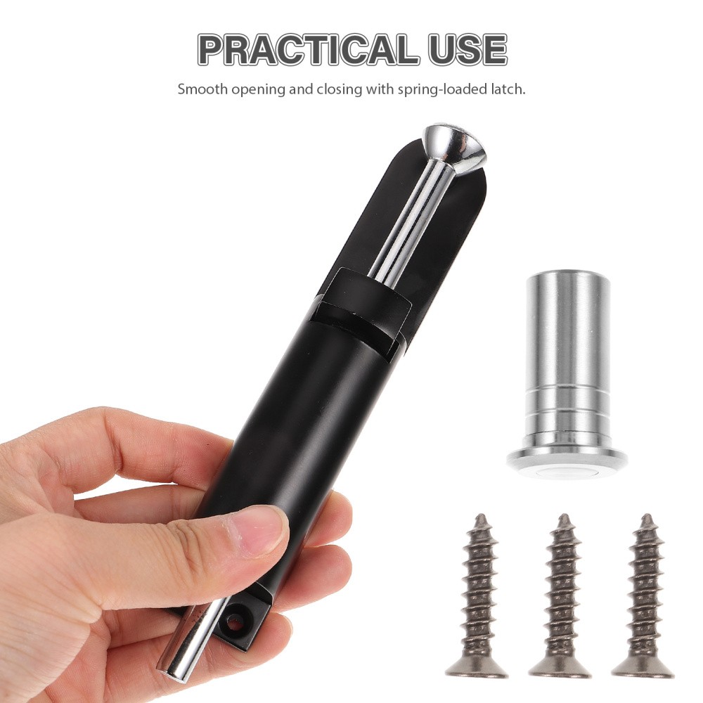 Gate Latch French Door Bolt Lock Slide Spring Patio Security Bar