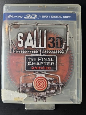Saw: The Final Chapter Unrated Blu-ray 3D DVD Combo Pack  Rare OOP 