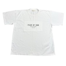 Fear Of God Sixth Collection 2018-2019 Box Logo White T-Shirt Men s Medium FW18