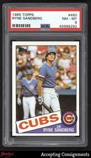 1985 Topps #460 Ryne Sandberg CUBS HOF PSA 8 NM/MT