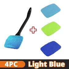 3pcs Window Windshield Cleaning Tool Microfiber Car Wiper Cleaner Glass Brush