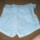 Express Shortie Women's High Rise Paperbag Light Wash Blue Denim Shorts 8 — photo 2