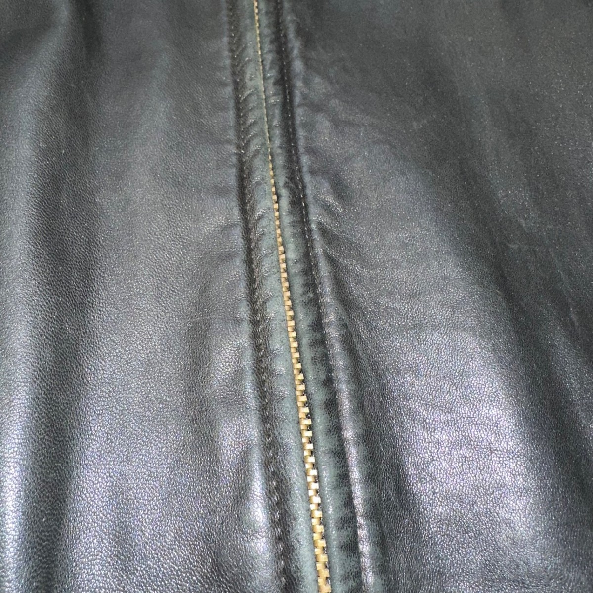 Polo Ralph Lauren Men's Black Plaid Lined Leather Jacket XXL 90s