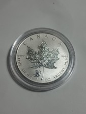2016 1 OUNCE $5 .9999 FINE SILVER CANADIAN MAPLE LEAF MONKEY **PREVY** PROOF