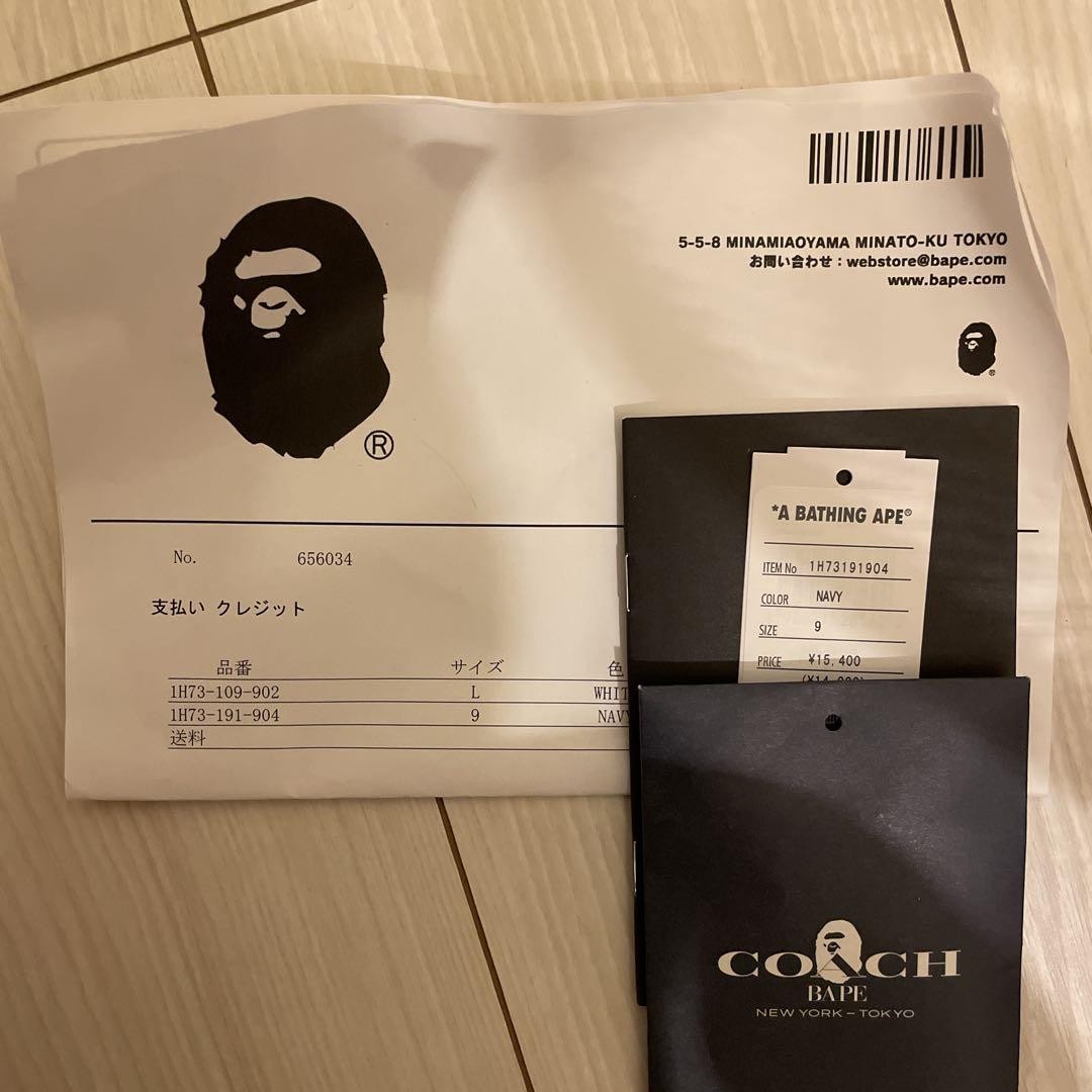27cm Super Rare BAPE coach Collaboration Sandals Ape Coach