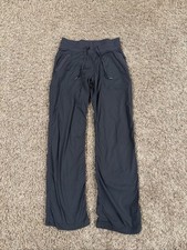 LULULEMON DANCE STUDIO Womens Size 6 Gray Drawstring Mid Rise Full Length Pants
