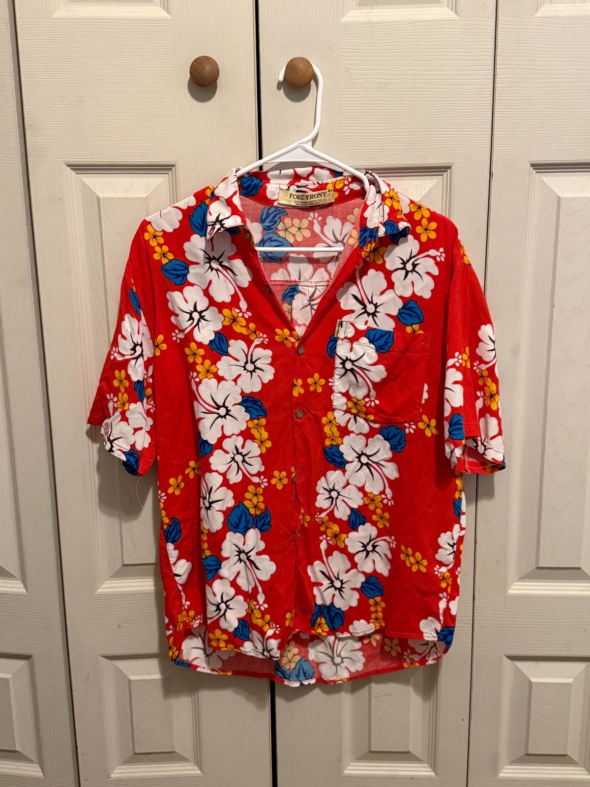 Men's Fore Front Flower-Patterned Button-Up Shirt… - image 1