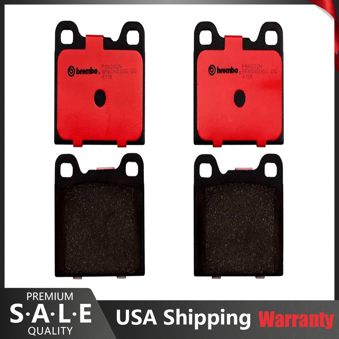 Rear Brembo Ceramic Brake Pad Set P86002N For BMW Mercedes Volvo