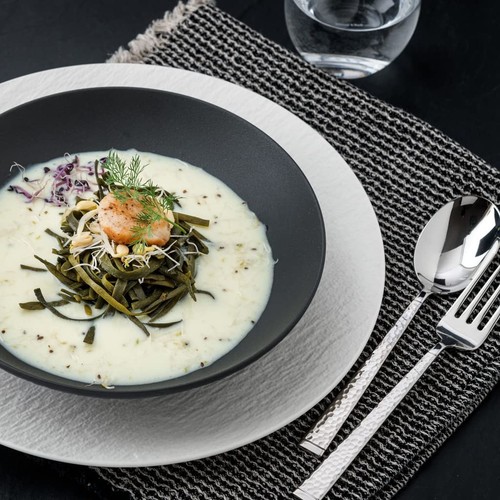 Manufacture Rock Blanc Dinner Plate, 10.5 in, Premium Porcelain, White - Picture 2 of 5