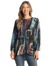 Jess & Jane French Brushed Knit Tunic - FB8 (1X, Windsor)