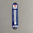VINTAGE 12” MOBIL PORCELAIN THERMOMETER SIGN CAR GAS OIL TRUCK MOTORCYCLE