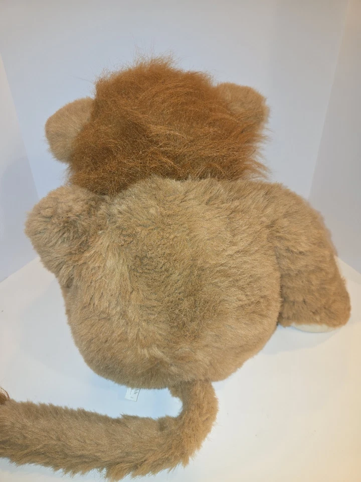 Commonwealth Large Floppy Lion Plush 28" 1993 Weighted Heavy Sitting Tan Brown - Image 4 of 4