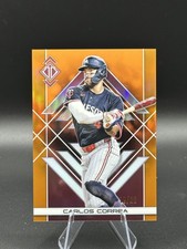 🔥CARLOS CORREA 2025 TOPPS TRANSCENDENT #55 ICONS CHROME ORANGE REFRACTOR /25