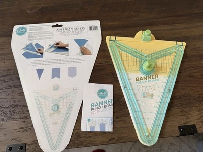 We R Memory Keepers Banner Punch Board 662565 w Instructions American Crafts