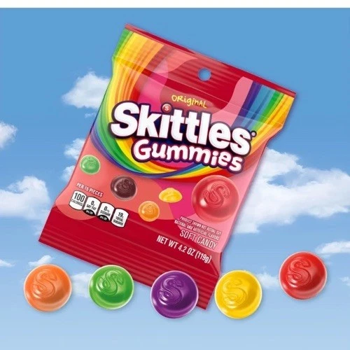 Skittles Gummies Candy Original, 4,2 onzas (1 bolsa) Foto 2 de 4