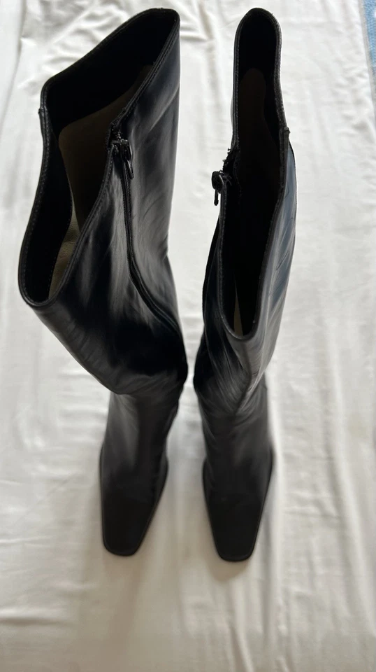 Botas de cuero negras Italia 38 1/2 Foto 3 de 4