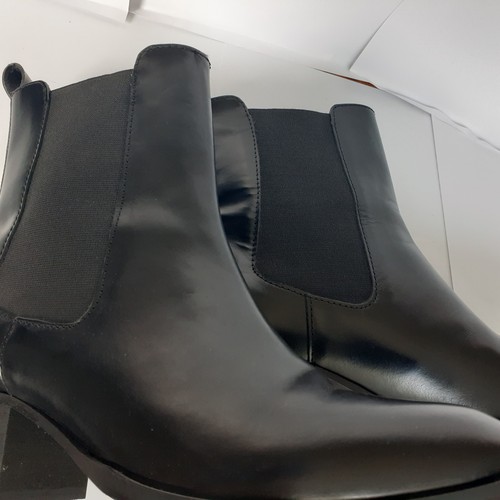 Excellent New Marcus B Chelsea Boots Black Leather S38 - Bild 14 von 14