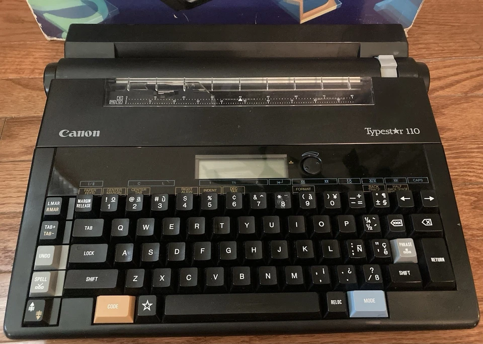 Procesador de textos máquina de escribir electrónica portátil Canon Typestar 110. LIMPIO, FUNCIONA Foto 3 de 4