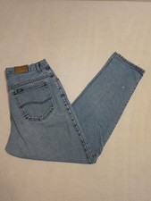 Vintage Early 90s Lee Mom Jeans Light Medium Wash Womens Size 13 Med 30x28 
