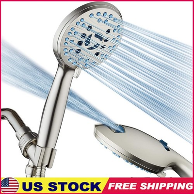 #ad #ad High Pressure 8 mode Handheld Shower Head Built in Power Wash to Clean Tub $49.70