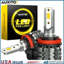 2X AUXITO H8 H11 H16 LED Fog Light DRL Bulb 4000LM Golden Yellow High Power L3 H