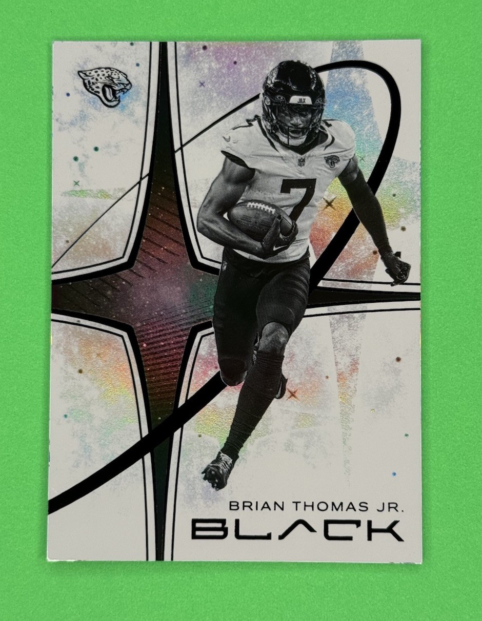 2025 Panini Black Football White Night Brian Thomas Jr  Case Hit FOTL