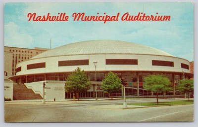 Nashville Municipal Auditorium TN Chrome Postcard Southern Post Card Co.