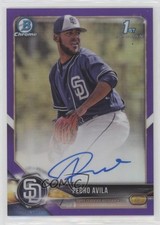 2018 Bowman Chrome Prospect Purple Refractor /250 Pedro Avila #CPA-PA Auto sh7