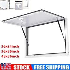 48"L/36"L x 36"W/24"W Concession Stand Serving Window Food Truck Service Awning