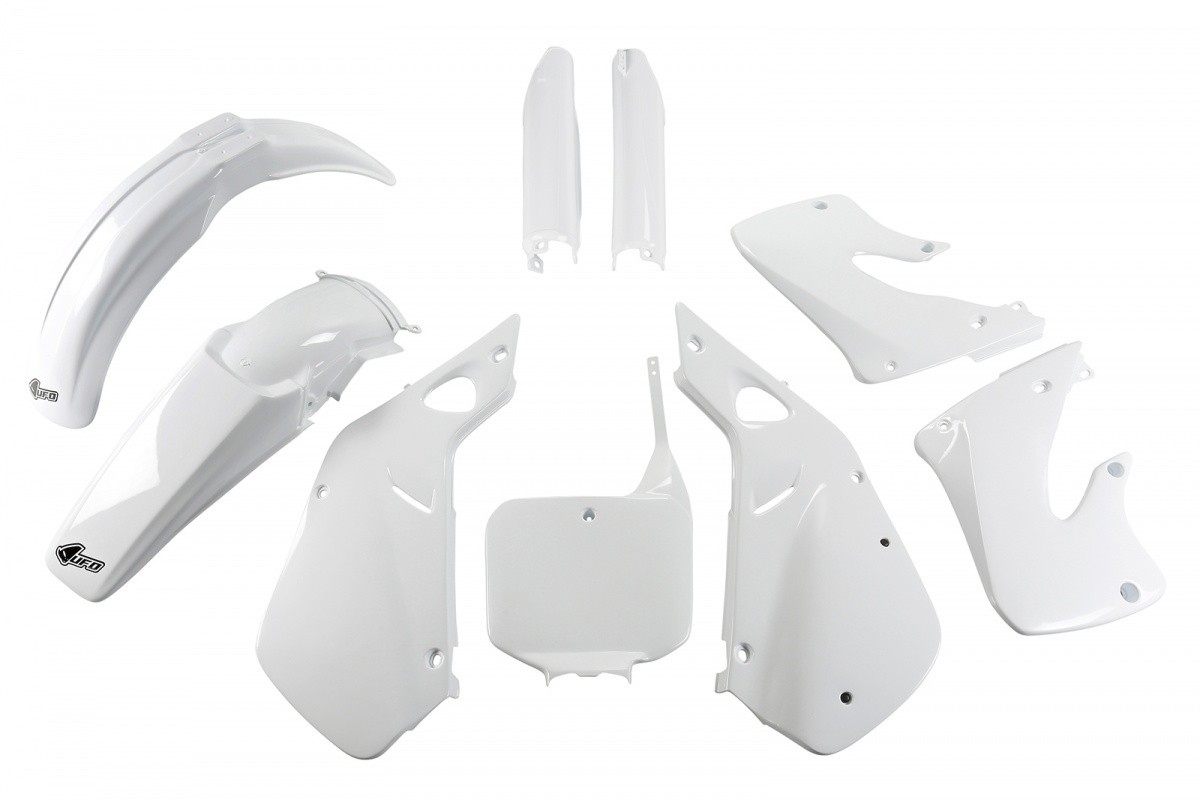 UFO Plastic Kit Honda CR 125 1998 - 1999 CR 250 1997 - 99   ALL WHITE
