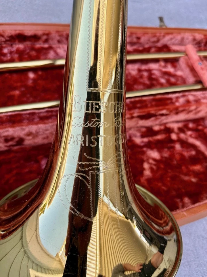 Buescher Custom Aristocrat (Model 414) Bb Tenor Trombone - Vintage 1950's - NICE - Image 3 of 4