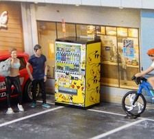 1/64 Diorama Display JAPAN POKEMON PIKACHU VENDING MACHINE Model City Accessory