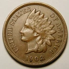 1908 Indian Head Cent Penny EF-XF  "Actual Coin Pictured - Not Cleaned"