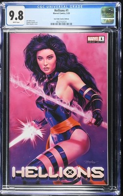 Hellions 1 CGC 9.8 Mayhew Variant Psylocke Cover