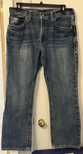 Ariat M4 M4 Low Rise Boundary Boot Cut Blue Jean Men’s size 36 X 32