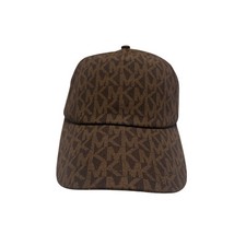 NWT MICHAEL KORS LOGO CAP HAT MOCHA BROWN ADJUSTABLE 