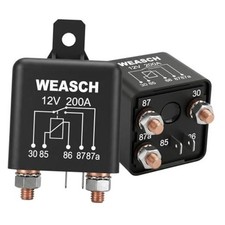 2Pack Automotive Heavy Current Starter Relay, 12V 200A, 5 12V 200A 5Pin 2 Pack