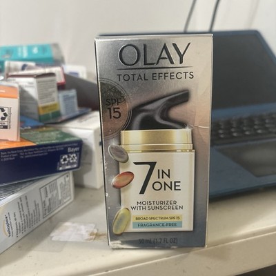 Olay Total Effects 7-in-One Moisturizer with Sunscreen SPF 15   1.7 oz SEE EXP!