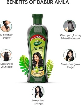 Dabur Amla Hair Oil - for Strong , Long and Thick Hair 275ml