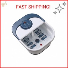 Tenswa Collapsible Foot Spa Bath Massager with Heat, Bubbles, Pedicure Foot Spa