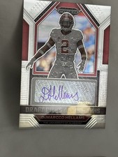 2023 Panini Prizm Draft Picks DeMarcco Hellams Rookie Autographs Card Falcons. rookie card picture
