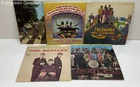 Lot 5 Vintage The Beatles Vinyl Records