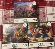 Lot of 3 The Jigsaw Puzzle Factory 500 Piece The Art Collection PuzzlesNIB  641