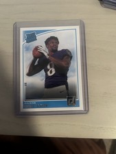 Panini Donruss Lamar Jackson Rated Rookie #317 Baltimore Ravens Football Card. rookie card picture