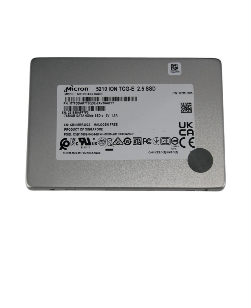 Enterprise Ssd Top Ssd Manufacturers Micron 5210 SATA 6Gb/s