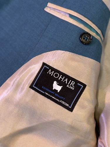 Teal Beautiful Mod Mohair Madcap England Suit Men - Pay Attention To Sizes :) - Picture 9 of 20