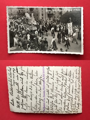 Occasion photo postcard Pirna 1933 parade for the 700th anniversary (41803