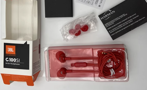 headset For JBL C100SI Stereo Wired Headphones In-Ear Gaming Earphones 3.5mm - Picture 6 of 15