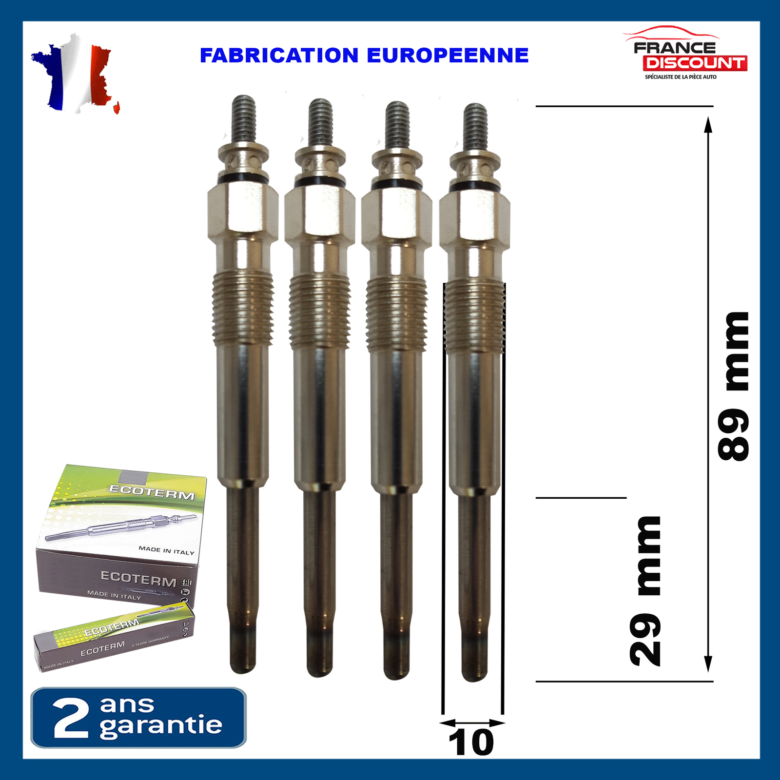 4 bougies préchauffage Saxo AX 106 1.5d pour régler les ratés de démarrage